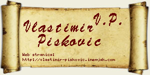 Vlastimir Pisković vizit kartica